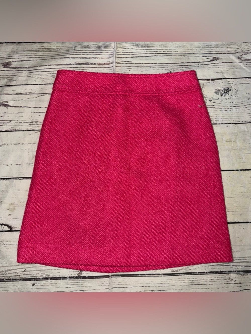 J. Crew Hot Pink Textured Mini Skirt